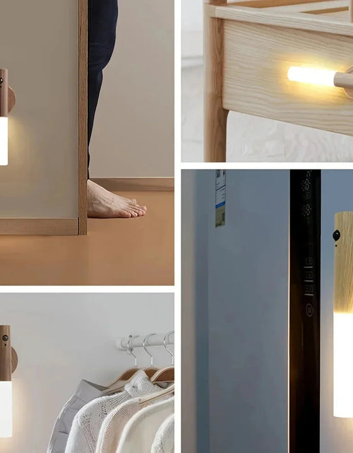 Load image into Gallery viewer, Intelligent Human Body Induction LED Night Light – Rechargeable Wall Light for Corridor, Cabinet, and Toilet
