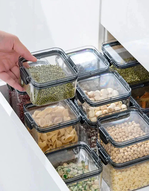 Load image into Gallery viewer, Multipurpose Food Storage Containers Set - Clear Jars with Lids for Cereal, Candy, and Dry Goods
