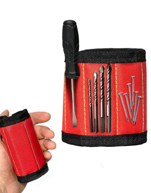 Load image into Gallery viewer, Strong Magnetic Wristband – Portable Tool Bag for Holding Screws, Nails, Nuts, Bolts, and Drill Bits
