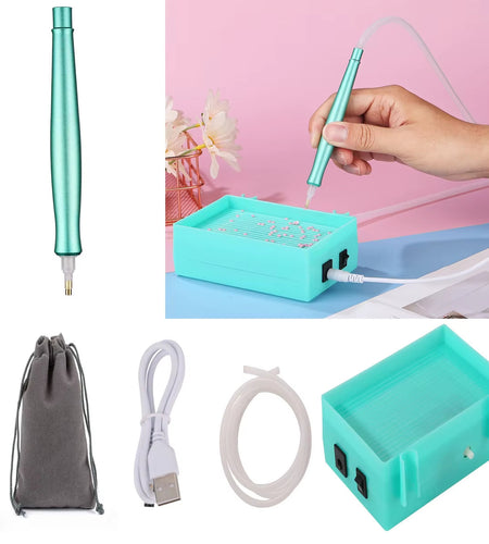 SparklePro Electric Diamond Painting Pen – Long-Lasting Vacuum Tool for Precision Crafting