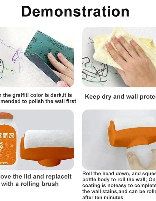 Load image into Gallery viewer, Antibacterial Wall Paint – Strong Repair Latex Paint with Roller Brush for Living Room &amp; Kitchen
