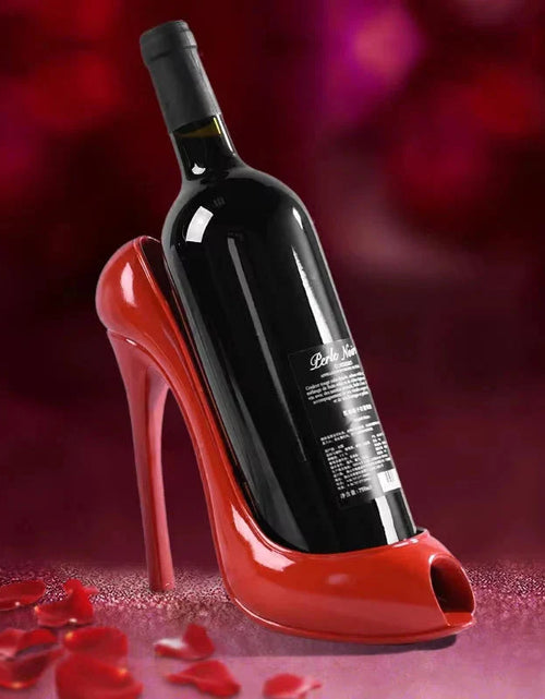 Load image into Gallery viewer, High Heel Shoe Wine Bottle Holder
